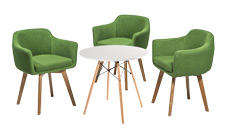 3 x PREFAILLES vert / 1 x ENET blanc : ensemble de mobiliers en location