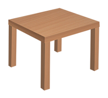 Location de mobilier : location table basse MADAME