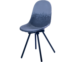 Location de mobilier : location chaise BELON 13 - bleu et bleu