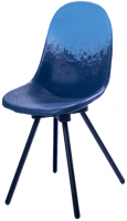 Location de mobilier : location chaise BELON 14 - bleu et bleu