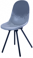 Location de mobilier : location chaise BELON 3 - gris et bleu