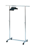 Location de mobilier : location portant PALLICE CHROME et 25 cintres
